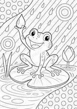 Frosch POP Art Ausmalbilder 15 Malvorlagen – Materialseite 7