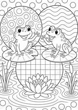 Frosch POP Art Ausmalbilder 15 Malvorlagen – Materialseite 9