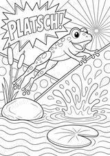 Frosch POP Art Ausmalbilder 15 Malvorlagen – Materialseite 11