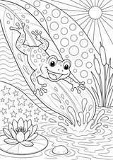 Frosch POP Art Ausmalbilder 15 Malvorlagen – Materialseite 16