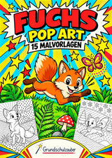 Fuchs POP Art Ausmalbilder 15 Malvorlagen – Cover