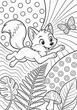 Fuchs POP Art Ausmalbilder 15 Malvorlagen – Materialseite 2