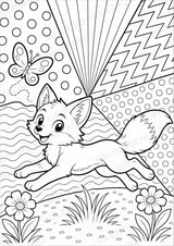 Fuchs POP Art Ausmalbilder 15 Malvorlagen – Materialseite 4