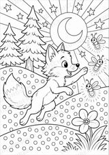 Fuchs POP Art Ausmalbilder 15 Malvorlagen – Materialseite 8