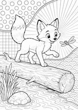 Fuchs POP Art Ausmalbilder 15 Malvorlagen – Materialseite 11
