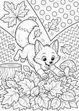 Fuchs POP Art Ausmalbilder 15 Malvorlagen – Materialseite 12