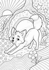 Fuchs POP Art Ausmalbilder 15 Malvorlagen – Materialseite 13