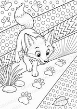 Fuchs POP Art Ausmalbilder 15 Malvorlagen – Materialseite 14