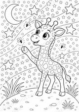 Giraffe POP Art Ausmalbilder 15 Malvorlagen – Materialseite 12