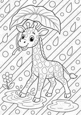 Giraffe POP Art Ausmalbilder 15 Malvorlagen – Materialseite 15