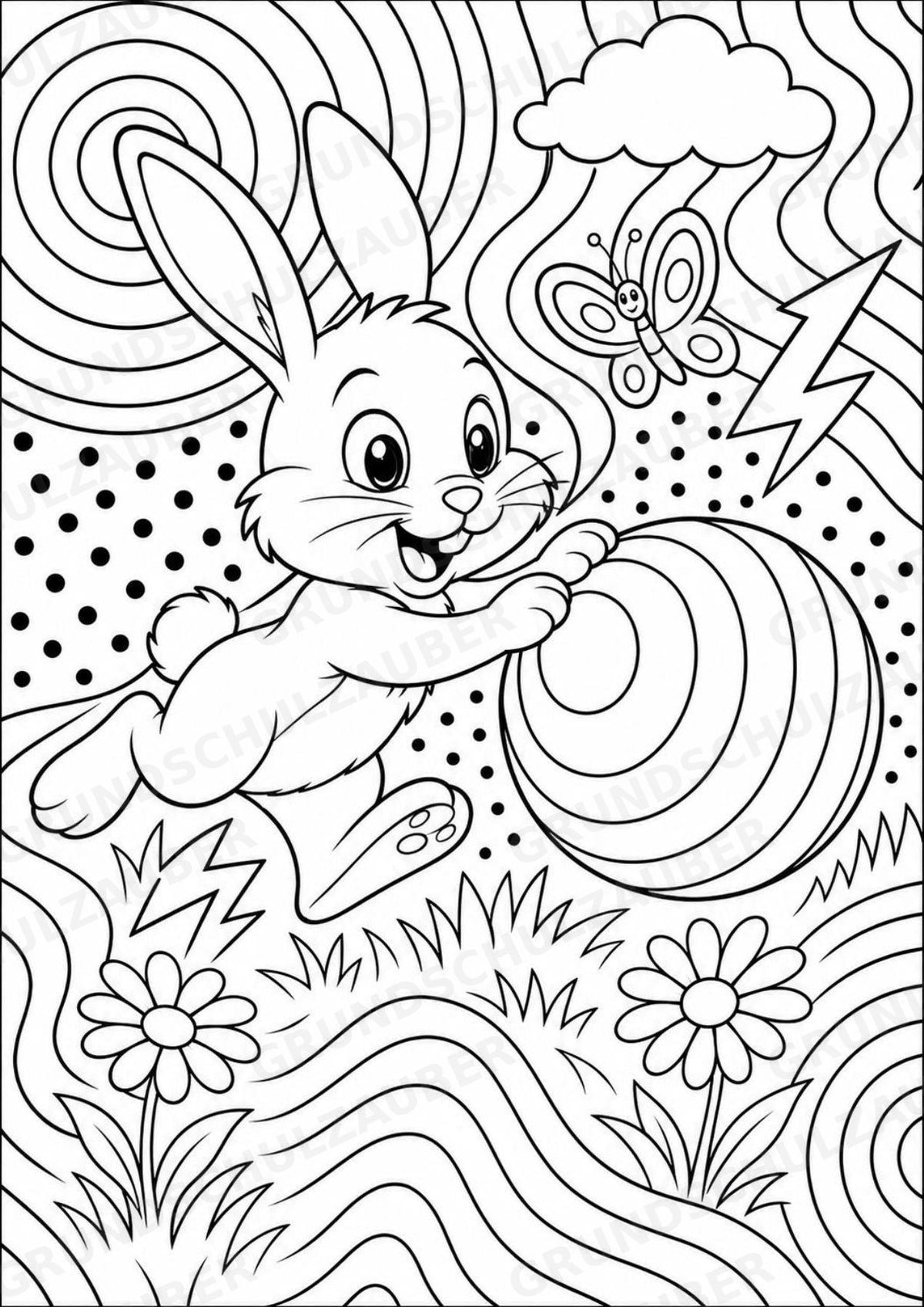 Hase POP Art Ausmalbilder 15 Malvorlagen – Materialseite 9