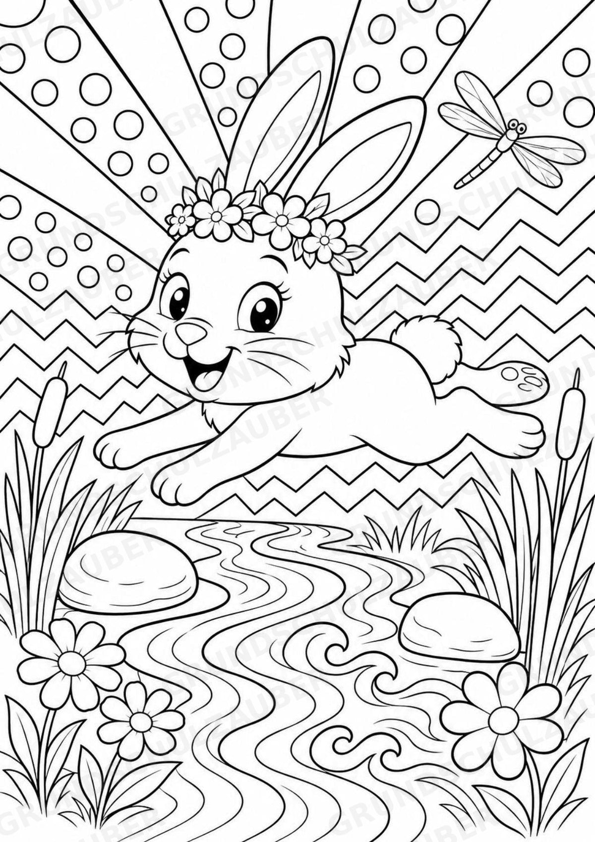 Hase POP Art Ausmalbilder 15 Malvorlagen – Materialseite 11