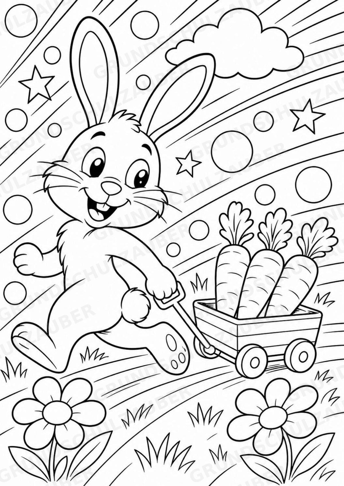 Hase POP Art Ausmalbilder 15 Malvorlagen – Materialseite 13