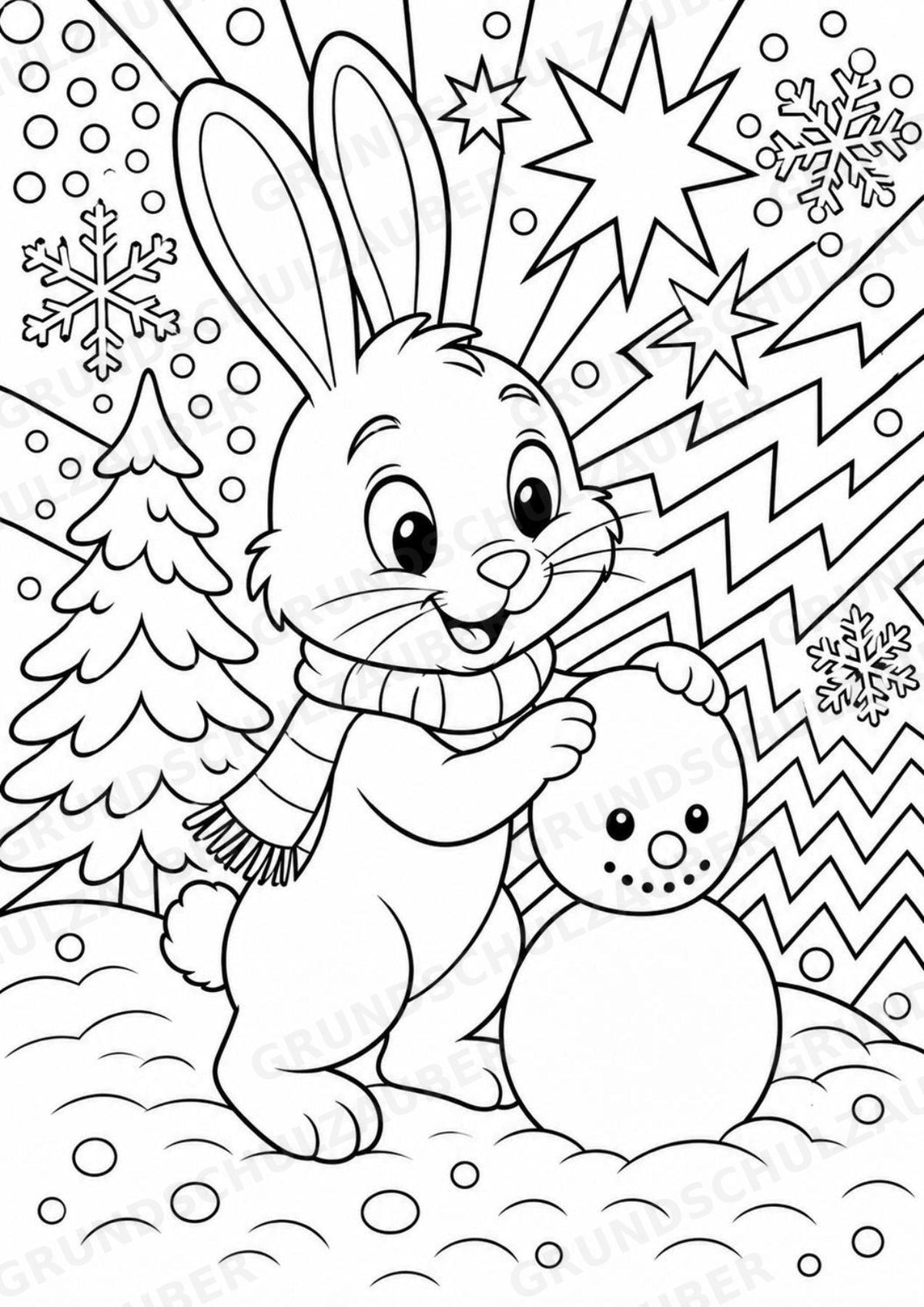 Hase POP Art Ausmalbilder 15 Malvorlagen – Materialseite 15