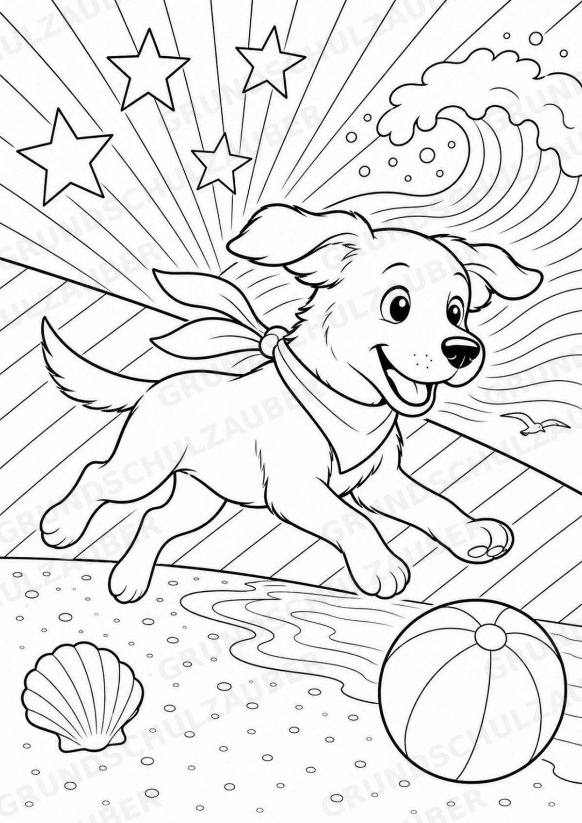 Hund POP Art Ausmalbilder 15 Malvorlagen – Materialseite 8