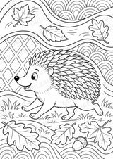Igel POP Art Ausmalbilder 15 Malvorlagen – Materialseite 3