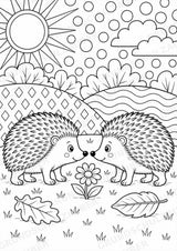 Igel POP Art Ausmalbilder 15 Malvorlagen – Materialseite 7