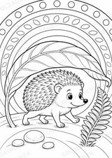 Igel POP Art Ausmalbilder 15 Malvorlagen – Materialseite 8