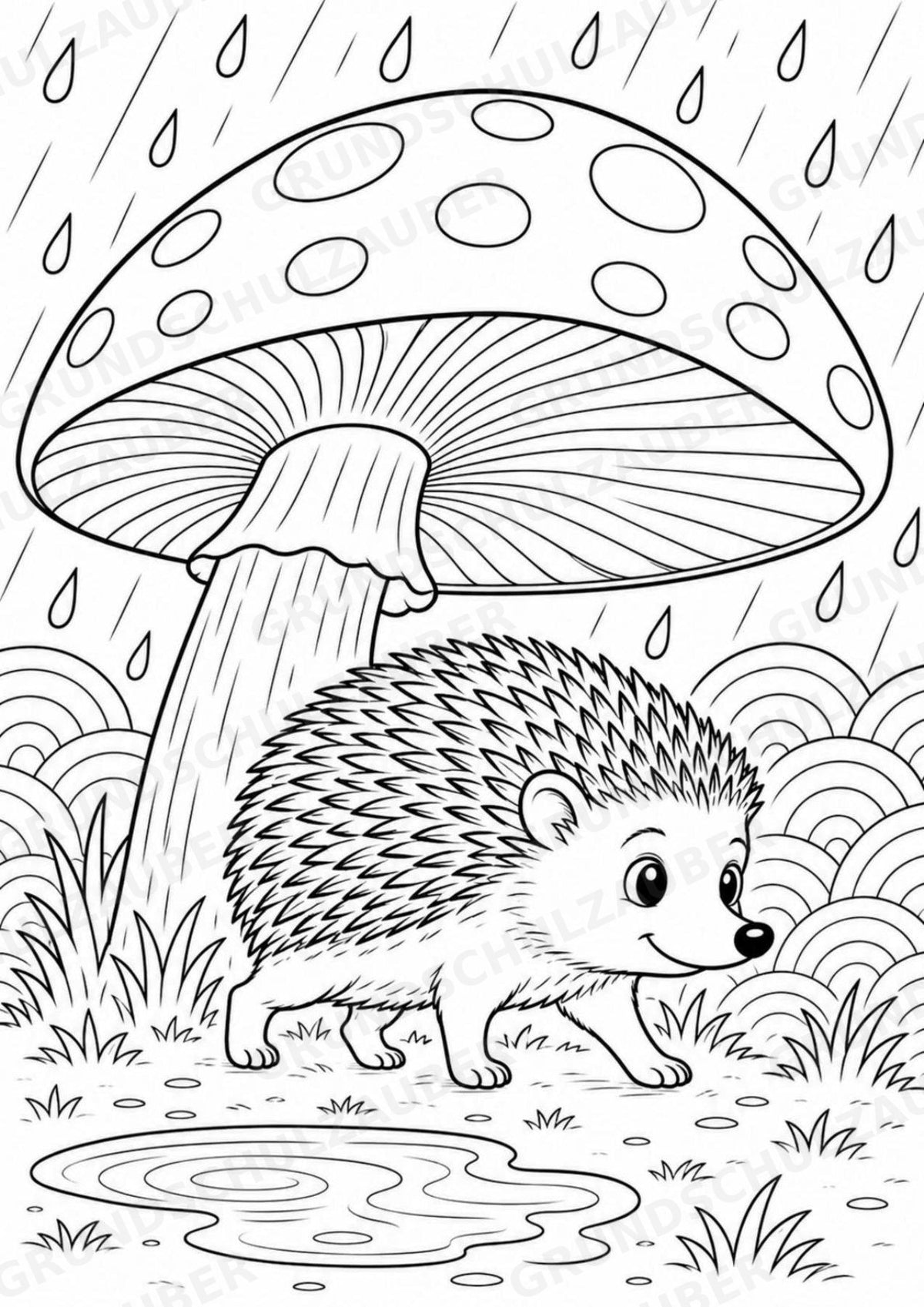 Igel POP Art Ausmalbilder 15 Malvorlagen – Materialseite 9
