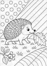 Igel POP Art Ausmalbilder 15 Malvorlagen – Materialseite 10