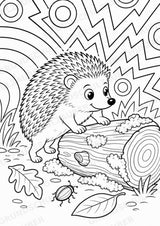 Igel POP Art Ausmalbilder 15 Malvorlagen – Materialseite 12