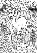 Kamel POP Art Ausmalbilder 15 Malvorlagen – Materialseite 4