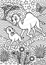 Kamel POP Art Ausmalbilder 15 Malvorlagen – Materialseite 5