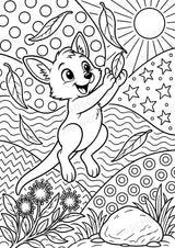 Känguru POP Art Ausmalbilder 15 Malvorlagen – Materialseite 3