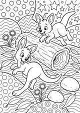 Känguru POP Art Ausmalbilder 15 Malvorlagen – Materialseite 6