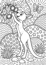 Känguru POP Art Ausmalbilder 15 Malvorlagen – Materialseite 8