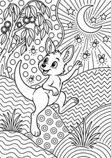 Känguru POP Art Ausmalbilder 15 Malvorlagen – Materialseite 9