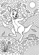 Känguru POP Art Ausmalbilder 15 Malvorlagen – Materialseite 10