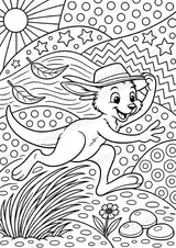 Känguru POP Art Ausmalbilder 15 Malvorlagen – Materialseite 16