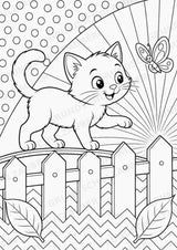 Katze POP Art Ausmalbilder 15 Malvorlagen – Materialseite 3