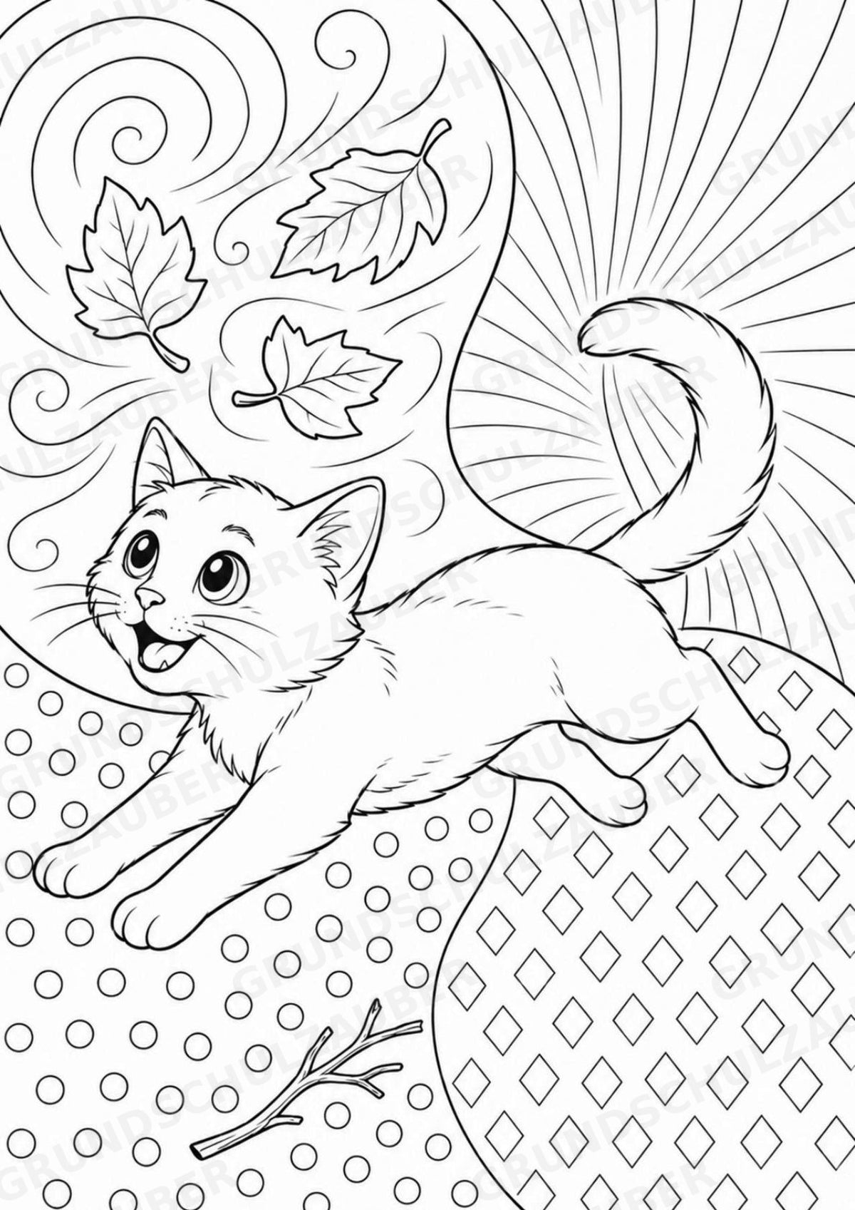 Katze POP Art Ausmalbilder 15 Malvorlagen – Materialseite 5