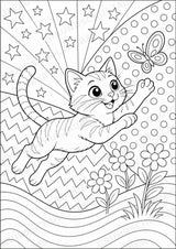 Katze POP Art Ausmalbilder 15 Malvorlagen – Materialseite 6