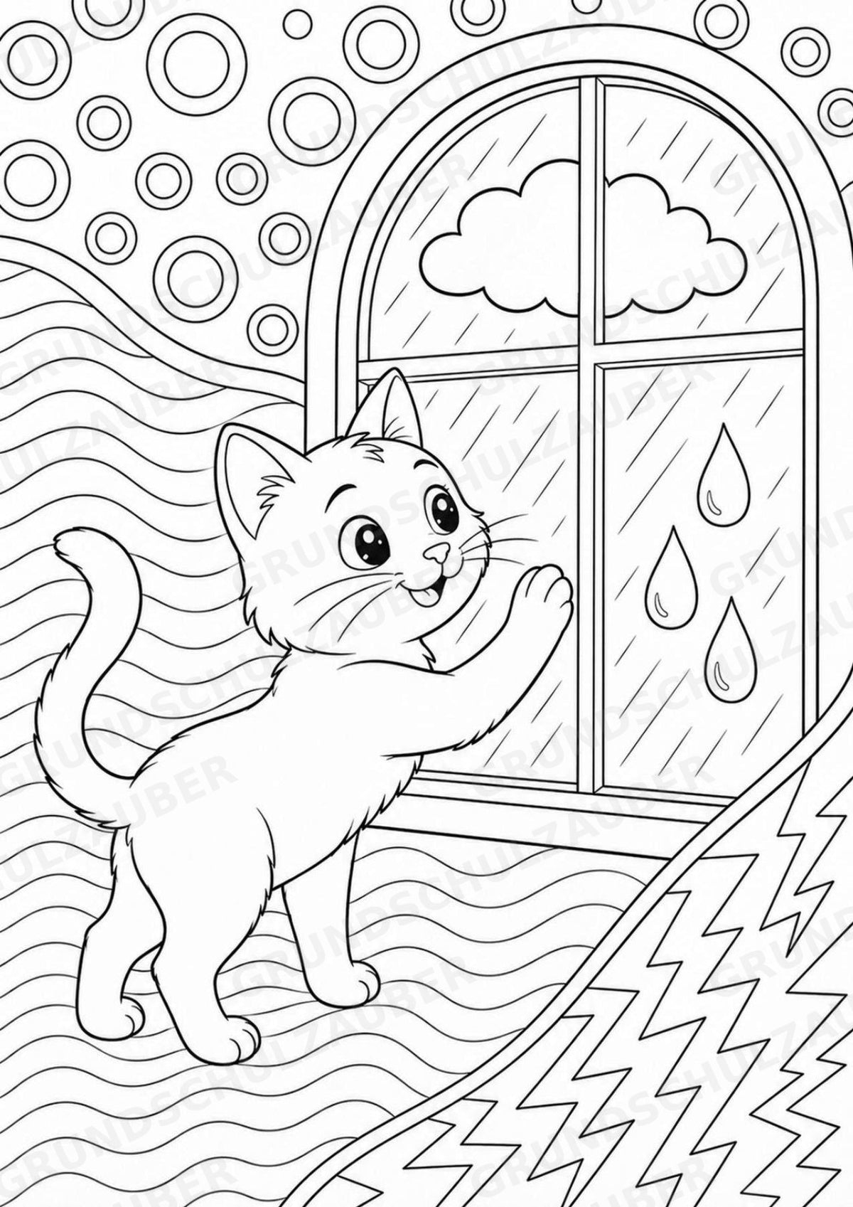 Katze POP Art Ausmalbilder 15 Malvorlagen – Materialseite 13