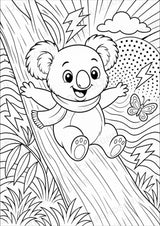 Koala POP Art Ausmalbilder 15 Malvorlagen – Materialseite 5