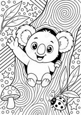 Koala POP Art Ausmalbilder 15 Malvorlagen – Materialseite 7