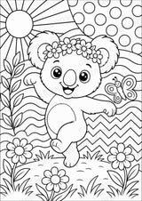 Koala POP Art Ausmalbilder 15 Malvorlagen – Materialseite 8