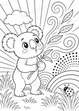 Koala POP Art Ausmalbilder 15 Malvorlagen – Materialseite 12