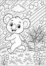 Koala POP Art Ausmalbilder 15 Malvorlagen – Materialseite 13