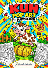 Kuh POP Art Ausmalbilder 15 Malvorlagen – Cover