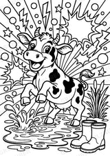 Kuh POP Art Ausmalbilder 15 Malvorlagen – Materialseite 6