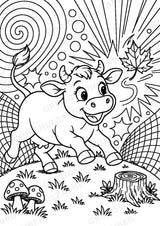 Kuh POP Art Ausmalbilder 15 Malvorlagen – Materialseite 8