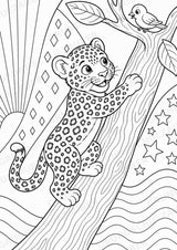 Leopard POP Art Ausmalbilder 15 Malvorlagen – Materialseite 4