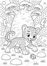Leopard POP Art Ausmalbilder 15 Malvorlagen – Materialseite 6
