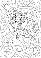 Leopard POP Art Ausmalbilder 15 Malvorlagen – Materialseite 12