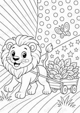 Löwe POP Art Ausmalbilder 15 Malvorlagen – Materialseite 13