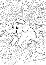 Mammut POP Art Ausmalbilder 15 Malvorlagen – Materialseite 5